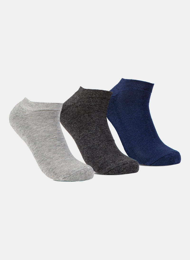 Odds Men's Pack of 3 Half Terry Ankle Casual Socks - Image 1